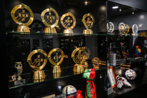 Few of many of his trophy collections
