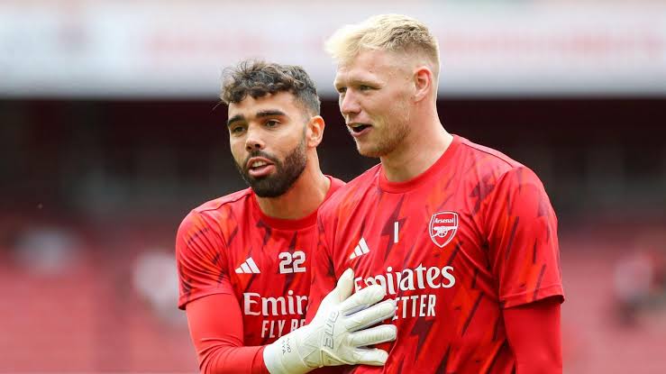 Aaron Ramsdale and David Raya